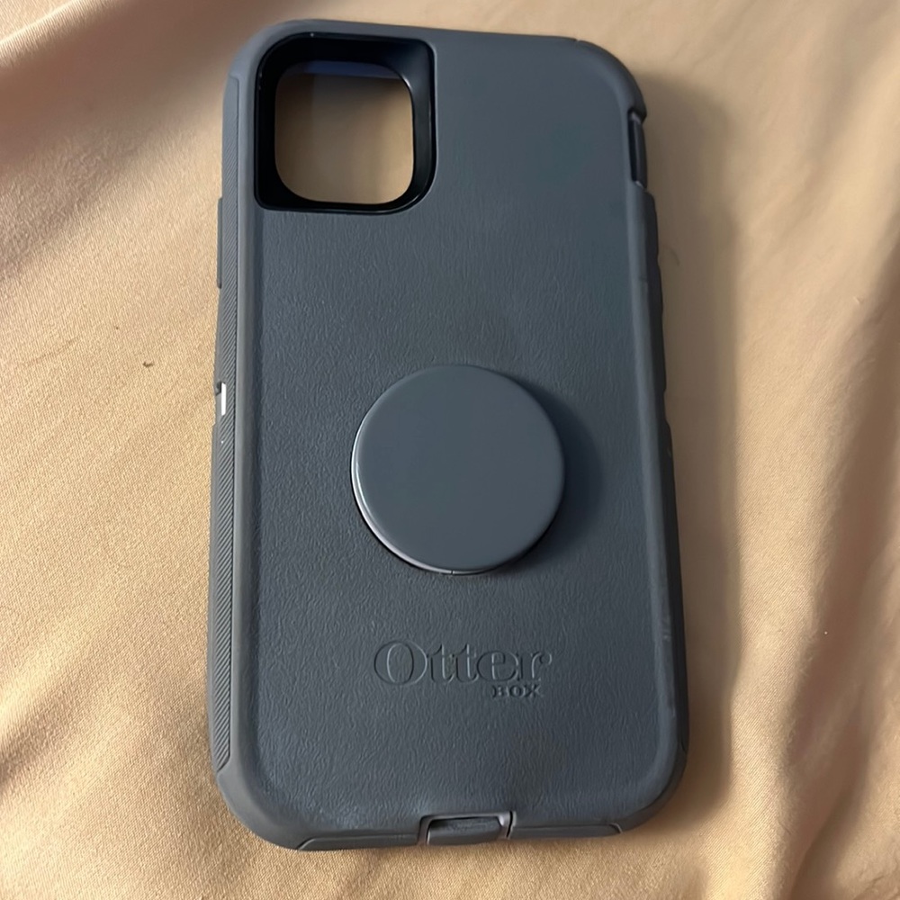 Grey otter box case for iPhone 11